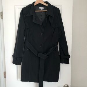 Joan Rivers Stylish Quality Black Rain Jacket